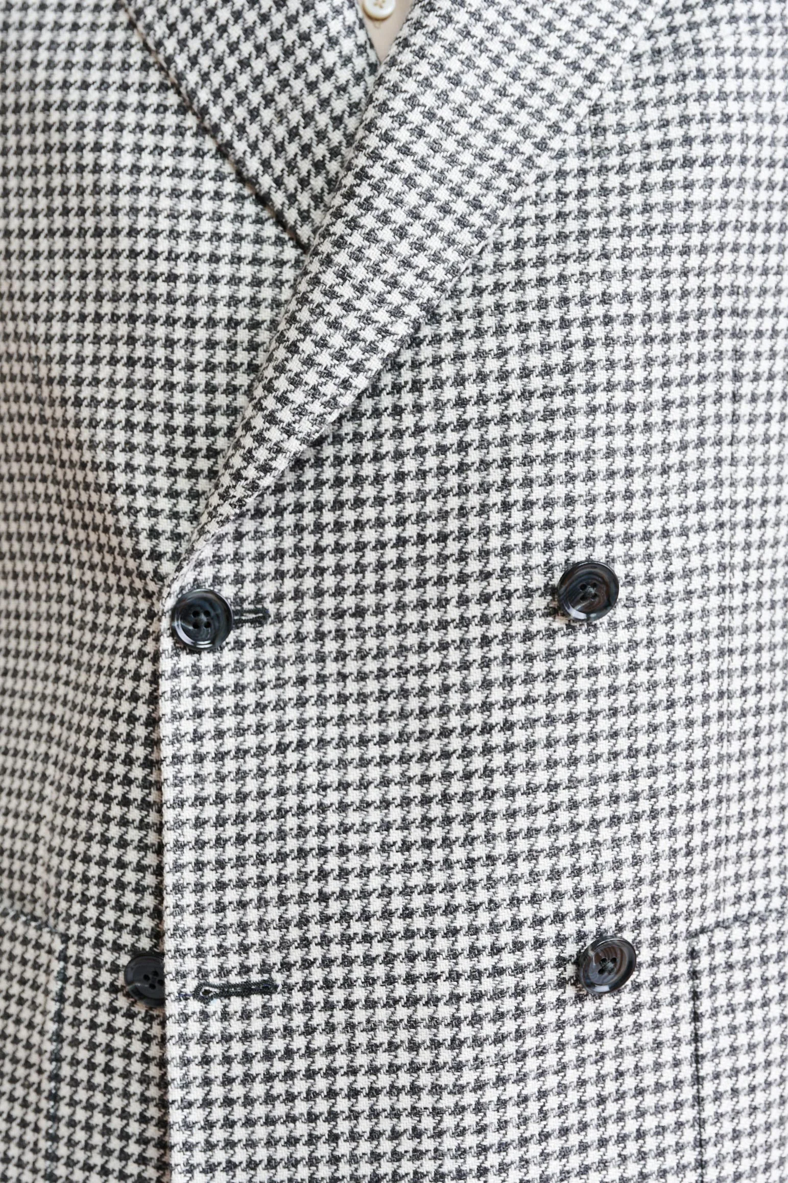 Black-White Wool & Linen Soho Jacket Riviera Trend - Image 4