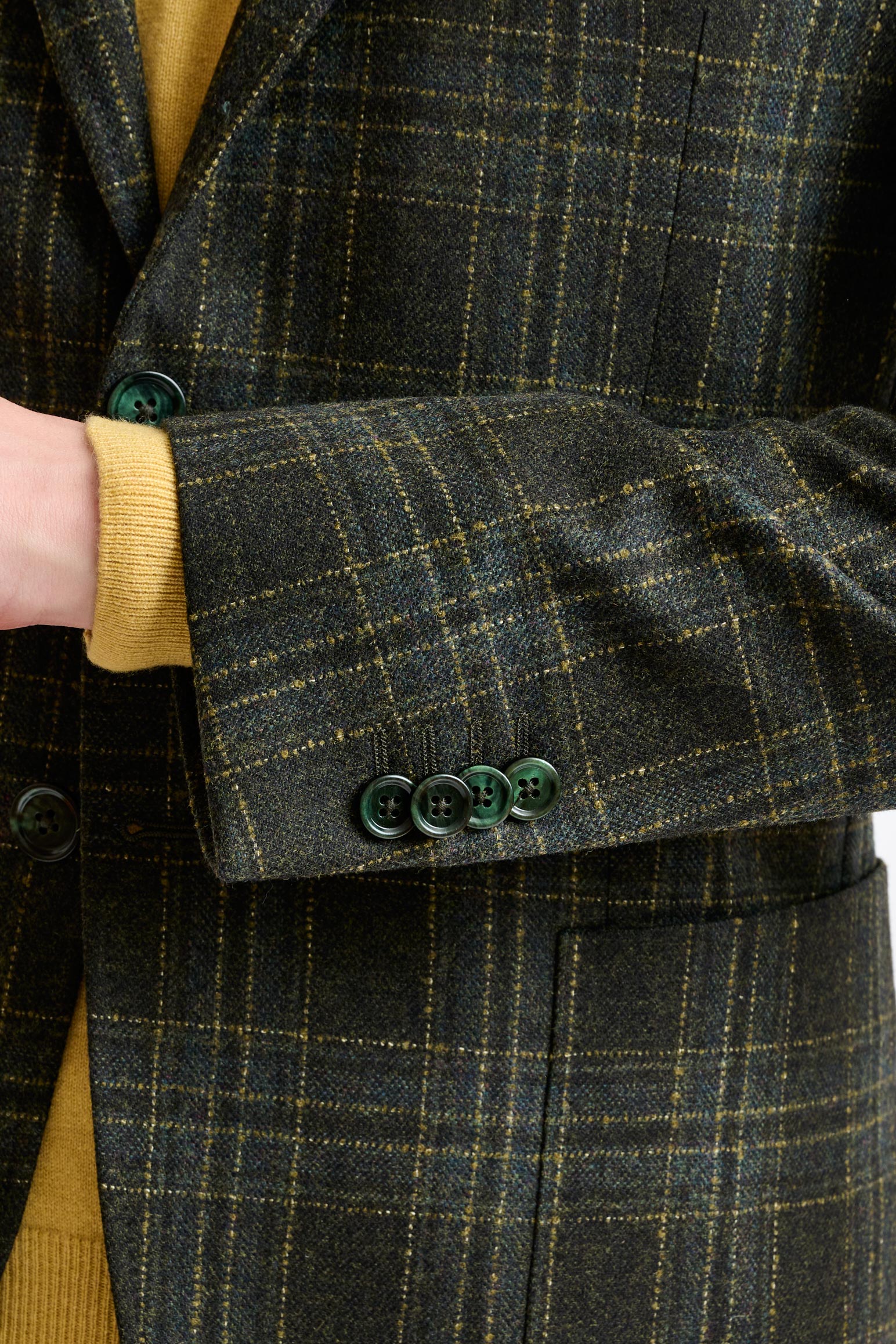 Check Wool & Cashmere Kenton Jacket Escape - Image 4