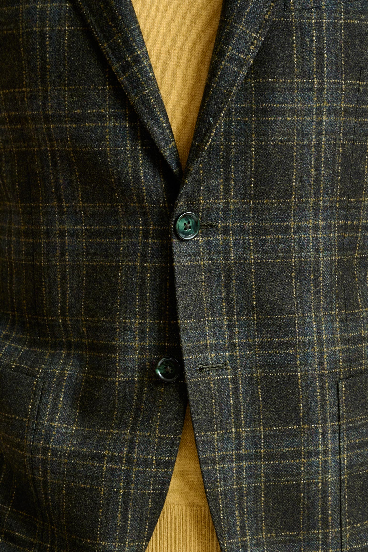 Check Wool & Cashmere Kenton Jacket Escape - Image 6