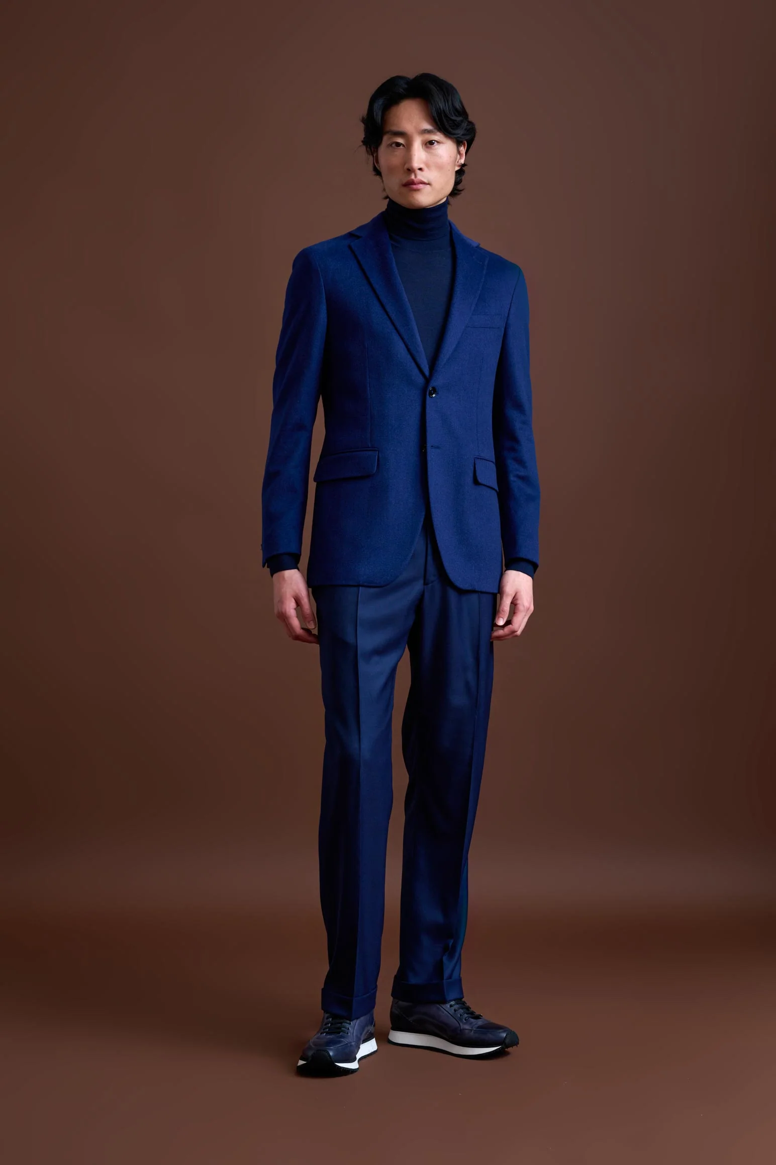 Navy Cashmere & Silk Kenton Jacket Beverly Hills - Image 4